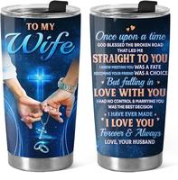 Once Upon A Time Wife Tumbler, Stainless Steel 20oz Tumbler Cups, To My Wife Tumbler, Mothers Day Gifts For Her, Anniversary ...