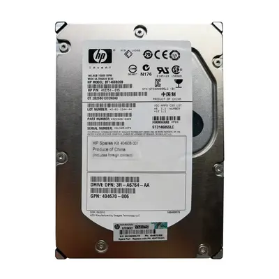 404938-001 HP 146GB Ultra-320 SCSI 10000 3.5-inch Hard Drive