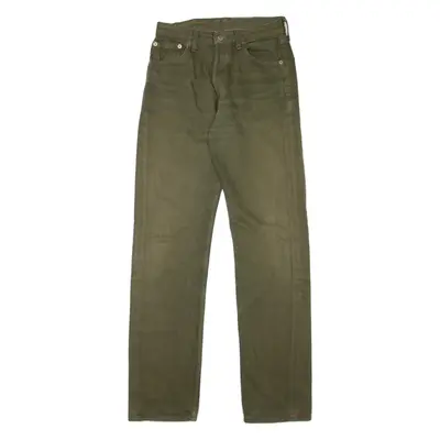 LEVI'S 501 Jeans Womens Green Regular Straight 90s W26 L32