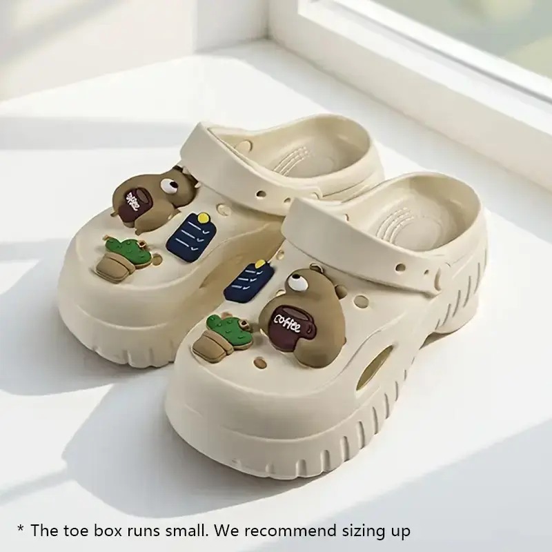 Women's fashionable and cute slippers, non-slip soles, casual and comfortable breathable slippers, beach home sandals, suitab...