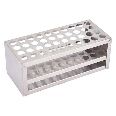 40-Hole 201 Stainless Steel Test Tube Display Stands