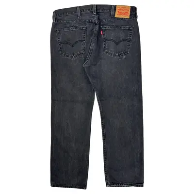 501 Levis Jeans - 36W 26L Black Cotton