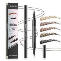 2 in 1 Waterproof Eyebrow Pen with Dual-ended Eyebrow Brush, Long Lasting Eyebrow Pencil, Brow Styling Brush, Eye Brow Makeup...