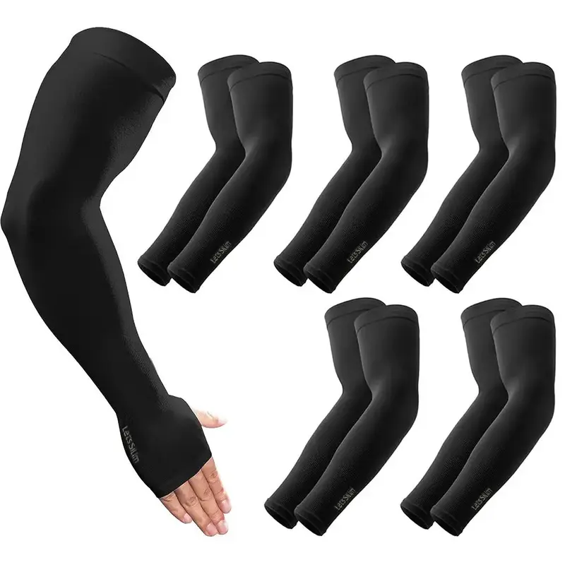 UV Protection Ice Silk Arm Sleeves, Cooling Arm Sleeves for Outdoor Sports, Sun Protection Comfortable Arm Sleeves, Sports Ac...