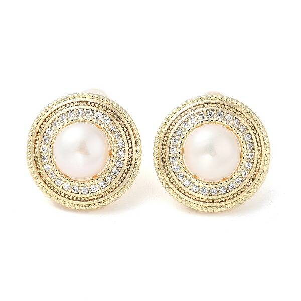 Natural Pearl Ear Studs