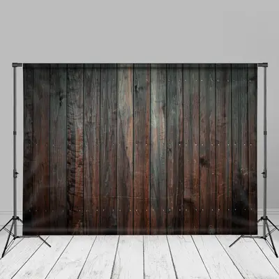 Black Pine Wood Wall Texture Photo Booth Backdrop - Aperturee