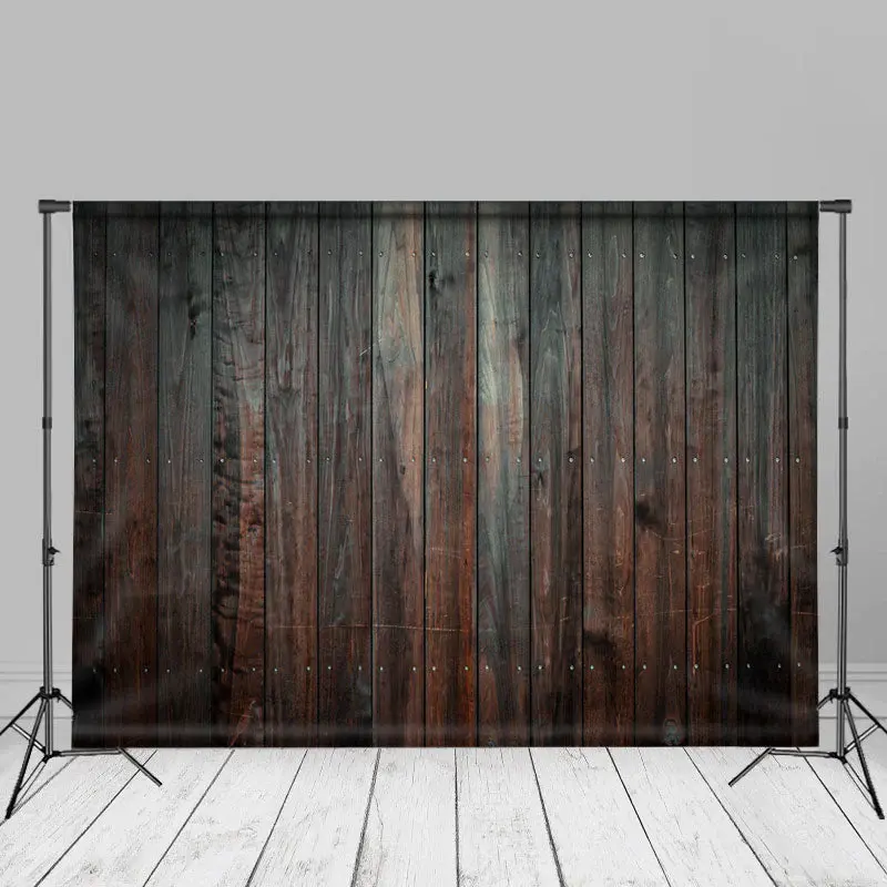 Black Pine Wood Wall Texture Photo Booth Backdrop - Aperturee