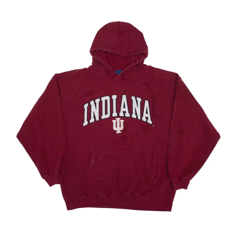 OVB Indiana University USA Hoodie Maroon Pullover Mens L