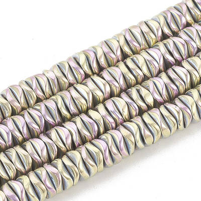 Electroplate Non-magnetic Synthetic Hematite Beads Strands