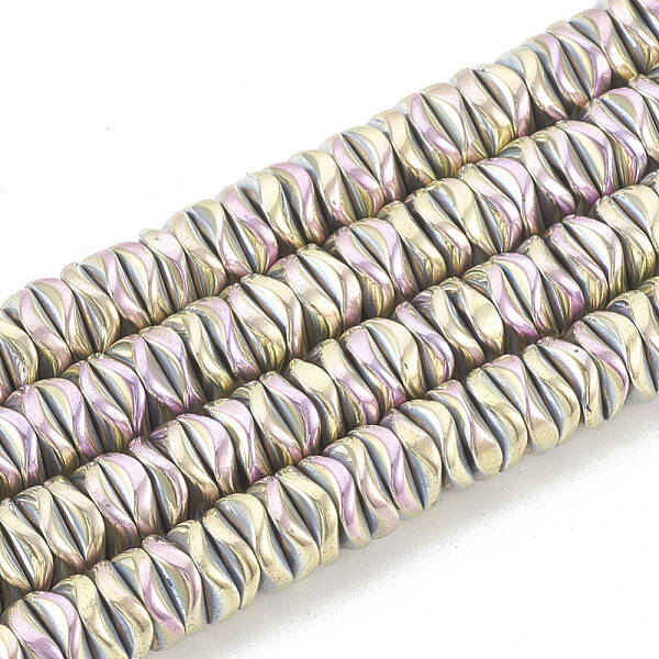 Electroplate Non-magnetic Synthetic Hematite Beads Strands