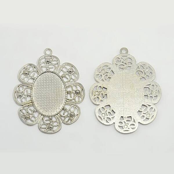 Alloy Pendant Cabochon Settings