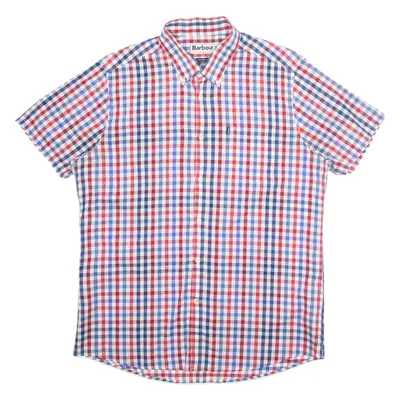 BARBOUR Mens Shirt Blue Check L