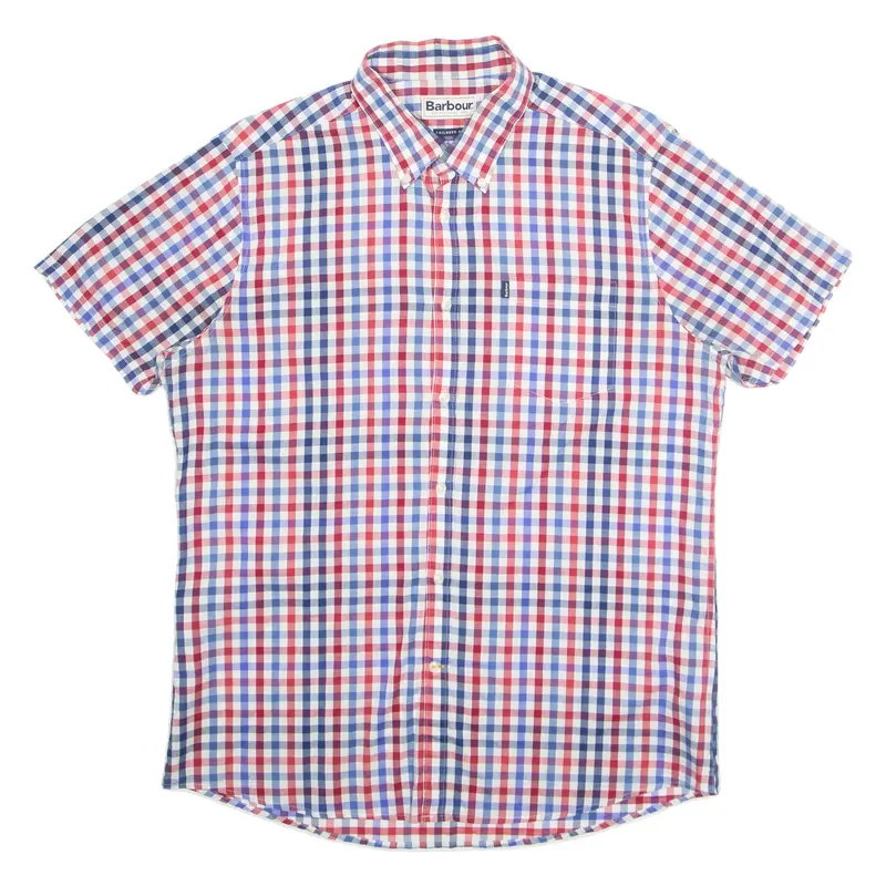 BARBOUR Mens Shirt Blue Check L