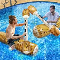 Inflatable Floating Toy, 2/4 Counts Inflatable Floating Rowing Toy for Pool Party, Beach, Inflatable Pool Raft, Summer Outdoo...