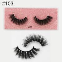 A pair of eyelashes Soft Mink Eyelashes 3D Curl Winged End Eye Elongated Fake Lashes Thick Handmade Natural False Eyelash