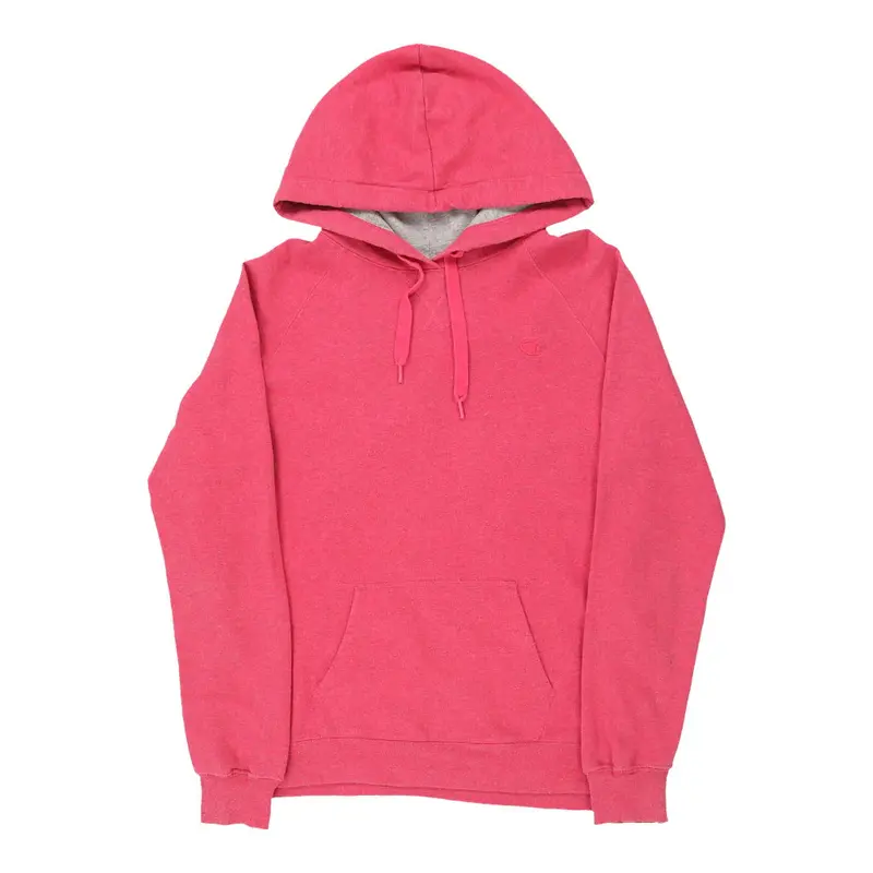 Age 12-13 Champion Hoodie - Large Pink Cotton Blend