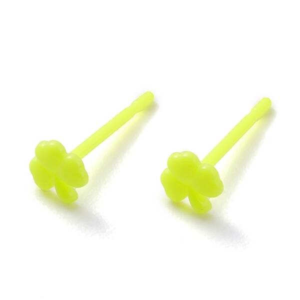 Eco-Friendly Plastic Stud Earrings