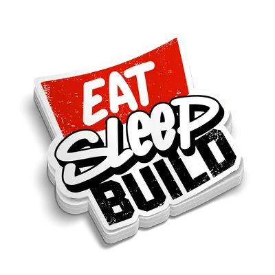 Eat Sleep Build - Hard Hat Decal