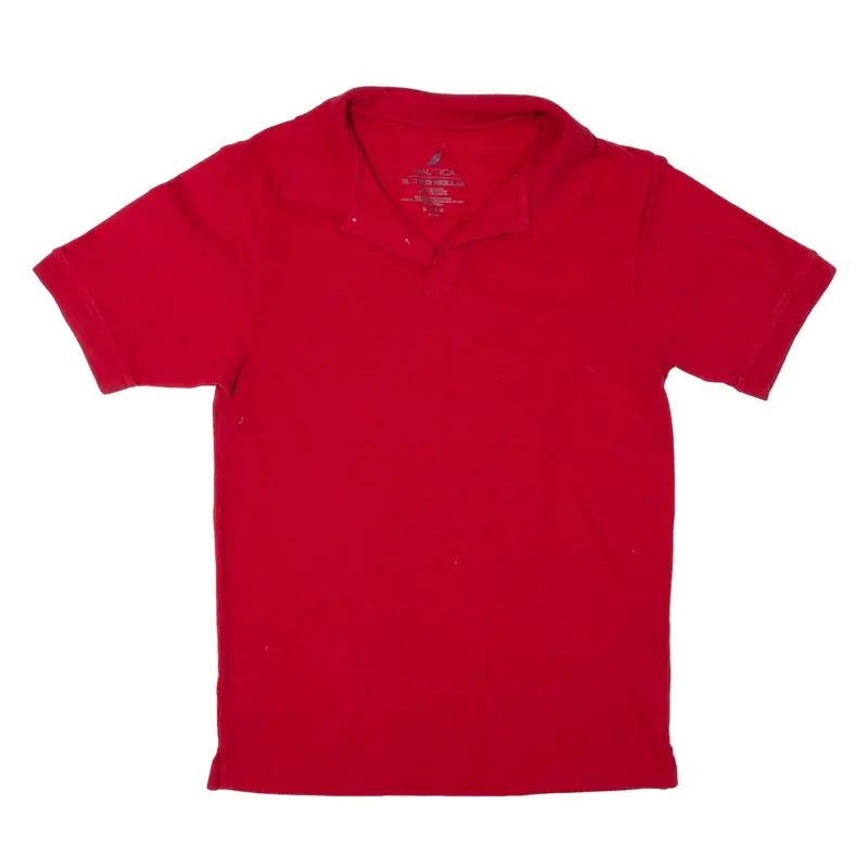 NAUTICA Regular Polo Shirt Red Short Sleeve Boys XL