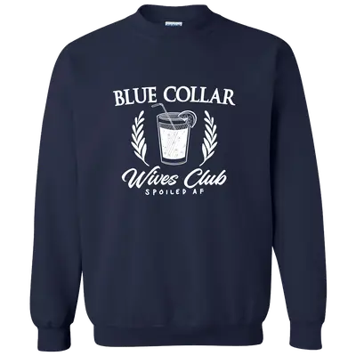 Blue Collar Wives Club - Crew Sweatshirt - Navy