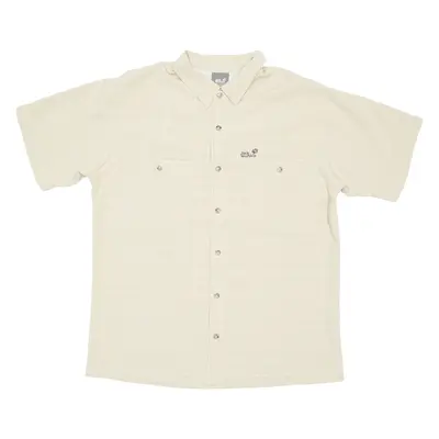 JACK WOLFSKIN Mens Shirt Beige Check L