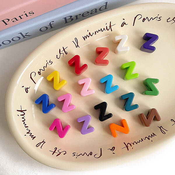 Opaque Acrylic European Beads