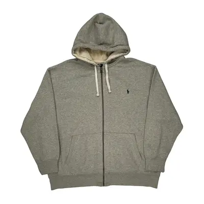 Polo By Ralph Lauren Oversized Hoodie - 3XL Grey Cotton Blend