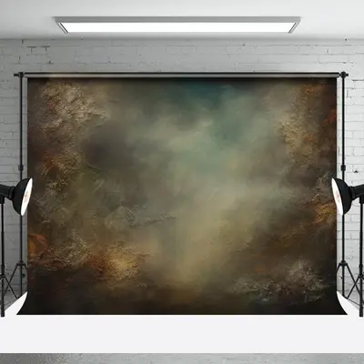 Old Master Brown Grey Fine Art Portrait Backdrop - Aperturee