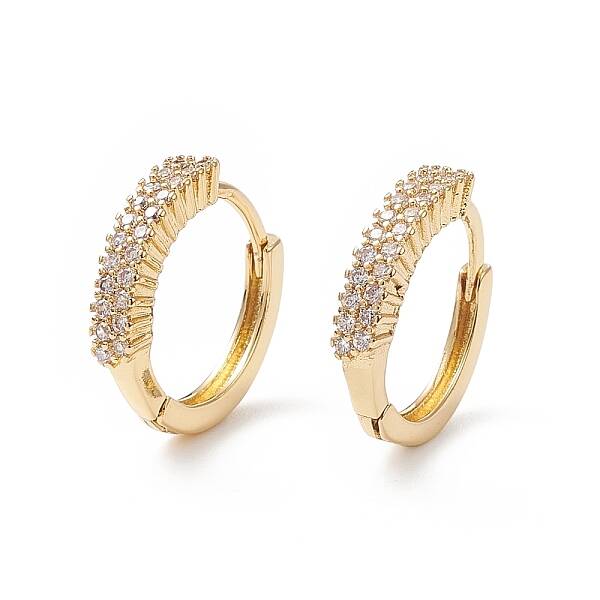 Cubic Zirconia Hoop Earrings