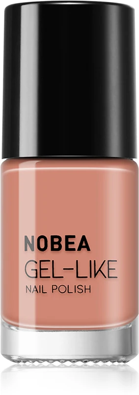 NOBEA Day-to-Day Gel-like nail polish gel effect color Almond milk #N14 6 ml