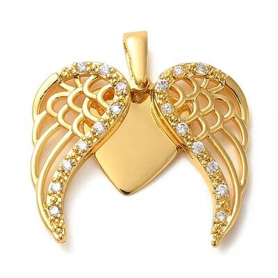 Brass Micro Pave Cubic Pendants