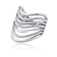 Zircon Advanced Ring Set with 925 Silver, Multi-Layered Design, Trendy for Women and Men, Index Finger Ring