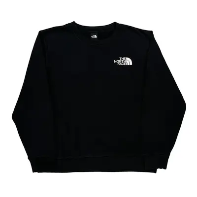 The North Face Graphic Sweatshirt - Large Black Cotton Blend