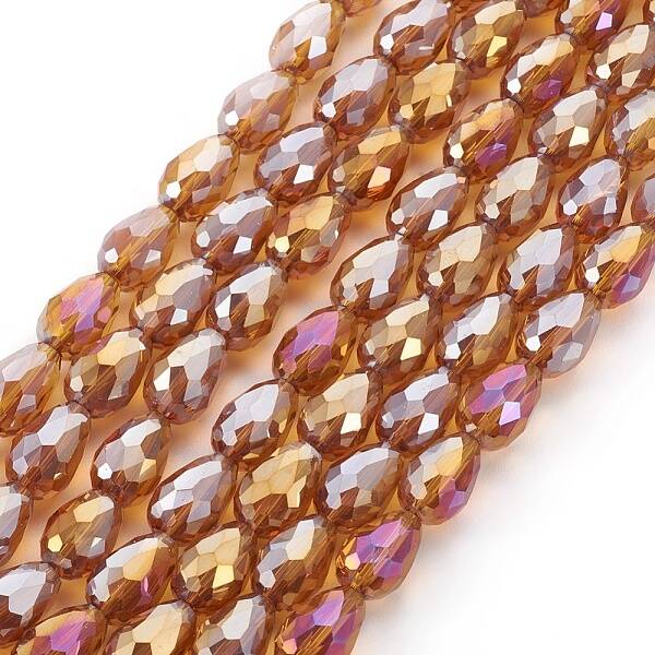 Electroplate Glass Beads Strands