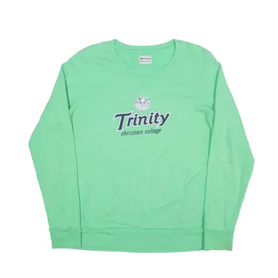 CHAMPION Trinity Christian College Sweatshirt Green Mens XL