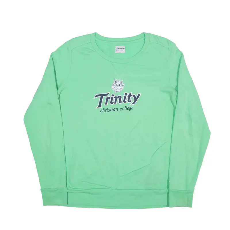 CHAMPION Trinity Christian College Sweatshirt Green Mens XL