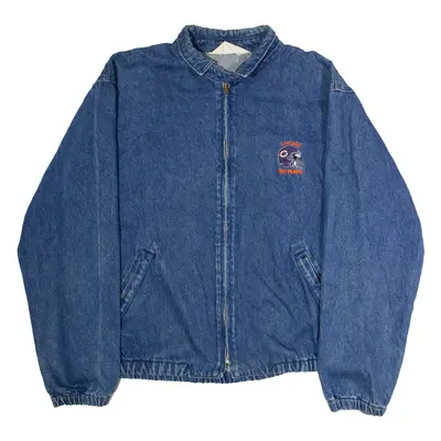 CHALK LINE Chicago Bears Mens Denim Jacket Blue 90s USA XL