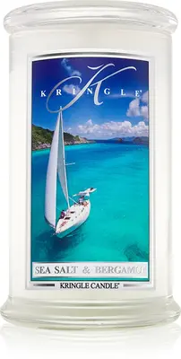 Kringle Candle Sea Salt & Bergamot scented candle 623 g