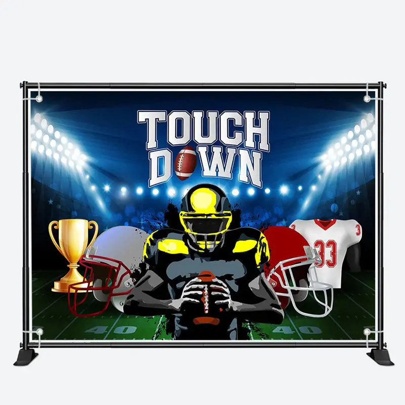 Football Field Strong Player Touch Down Backdrop - Aperturee