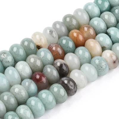 Natural Flower Amazonite Bead Strands