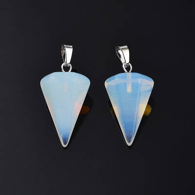 Cone/Spike/Pendulum Opalite Stone Pendants