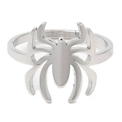 Non-Tarnish 304 Stainless Steel Spider Adjustable Ring for Women