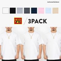 3 Pack FB County Men's Heavy Hard Short Sleeve T Shirts Heavyweight T Shirt Cotton Tee FBCOUNTY Plain Cotton LA Streetwear Hi...