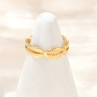 Brass Adjustable Cuff Rings for Women