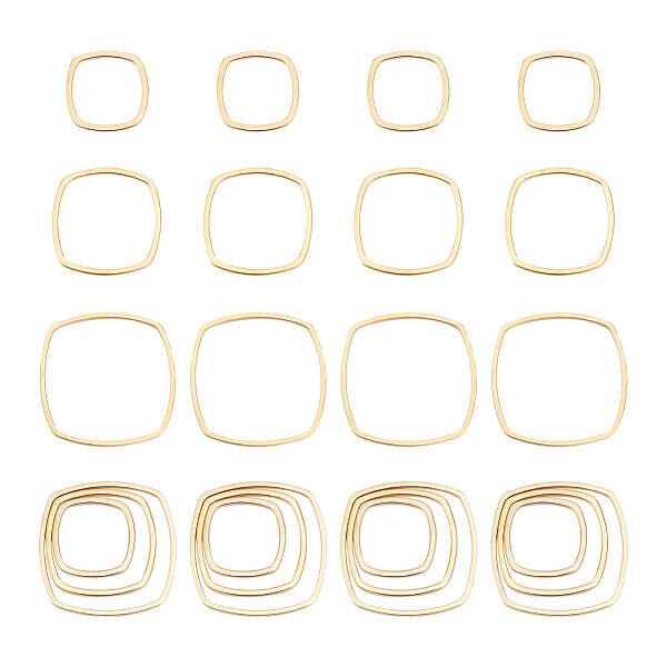 30Pcs 3 Styles 201 Stainless Steel Linking Rings