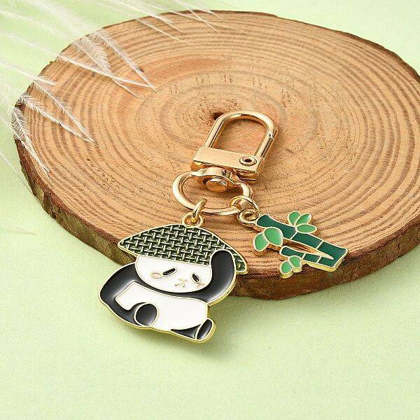 Panda Alloy Enamel Pendant Decorations