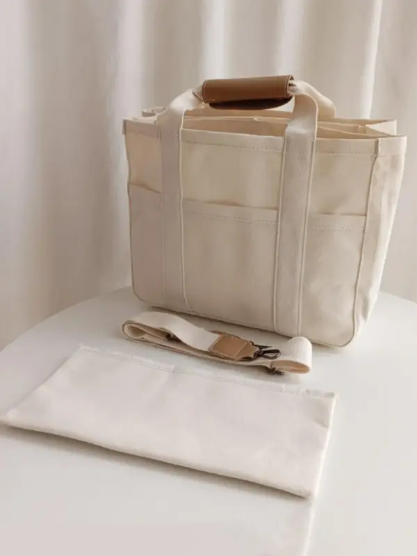 2025 Summer Everything Canvas Tote Bags for Women, Women's Solid Color Tote Bag for School, Lightweight Large Capacity Matc...