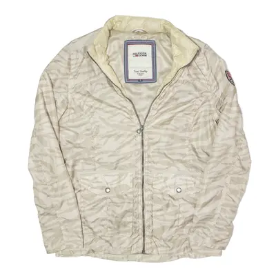 TOMMY HILFIGER Jacket Cream Animal Print Womens S