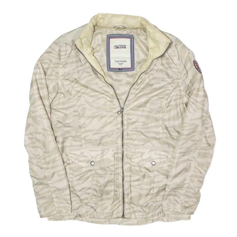 TOMMY HILFIGER Jacket Cream Animal Print Womens S