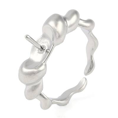 Brass Cuff Finger Ring Settings